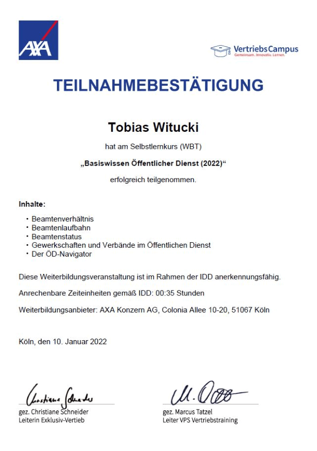 Basiswissen im öffentlichen Dienst