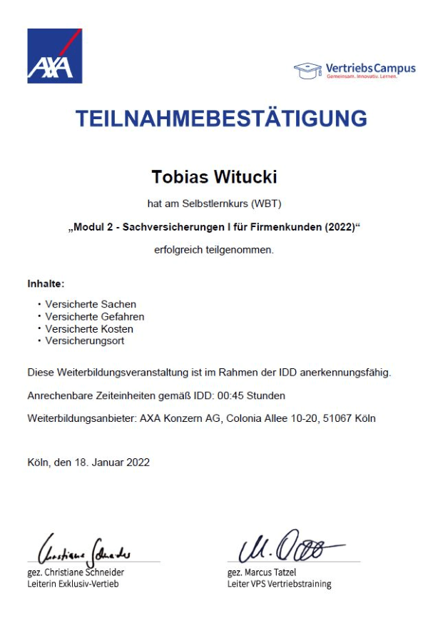 Sachversicherungen für Firmenkunden